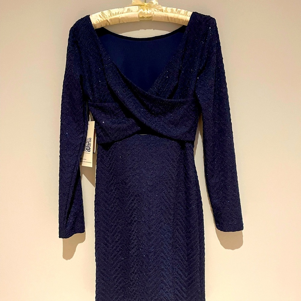 Navy blue cross back dress